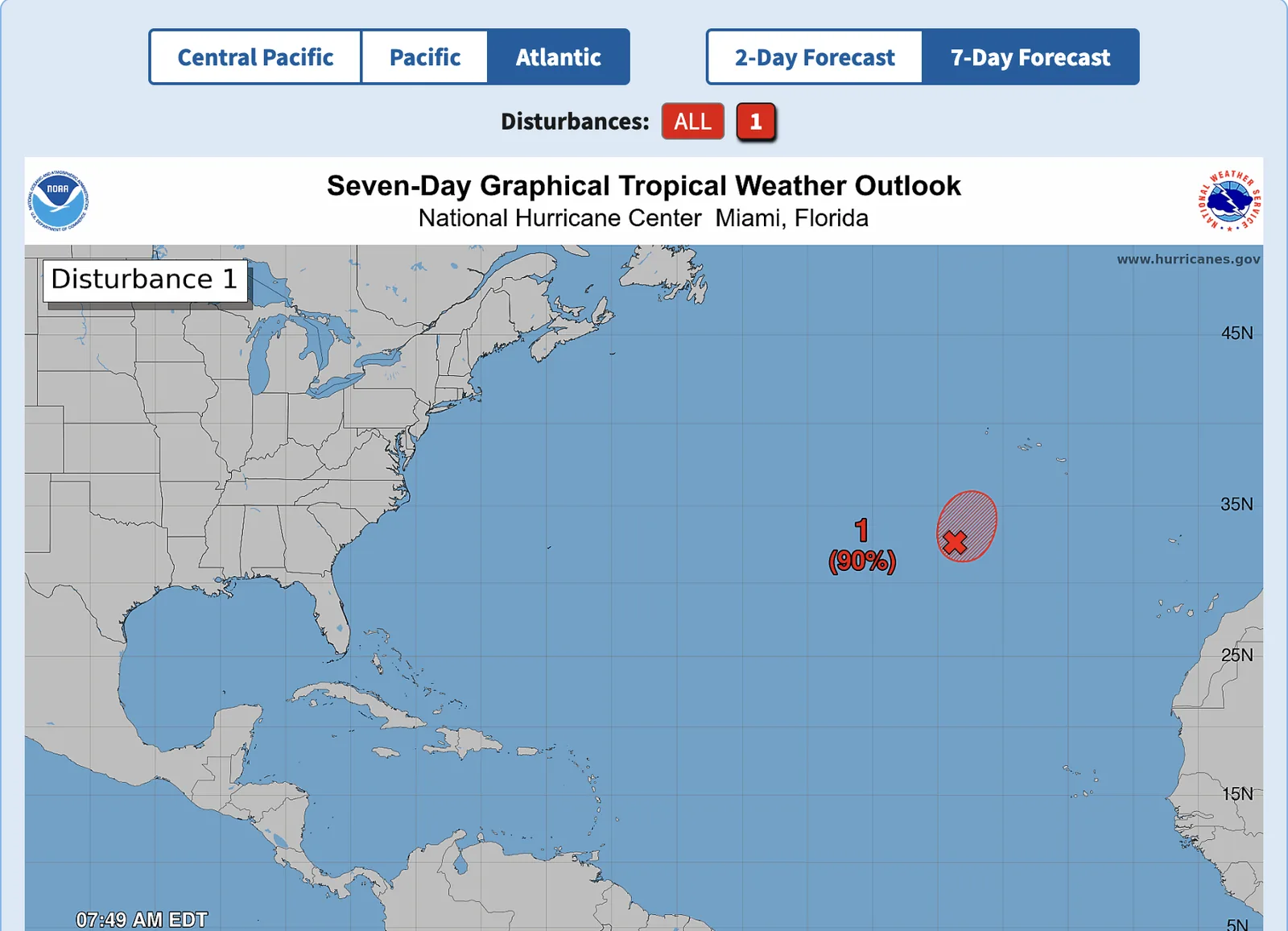 AL99 — the low pressure system several hundred miles southwest of the Azores